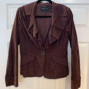 Brown corduroy BCBG blazer is the perfect winter wardrobe staple